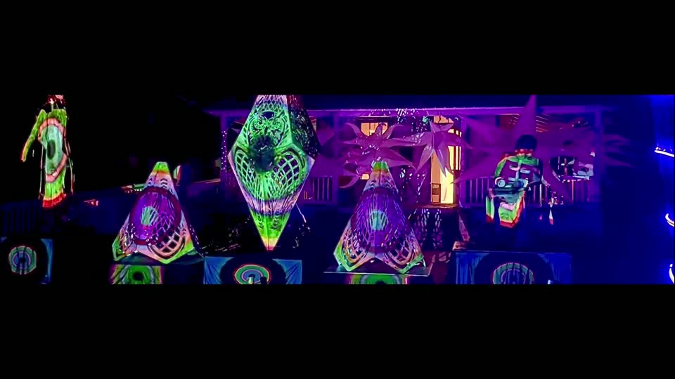 Trampled Prism mapped installation